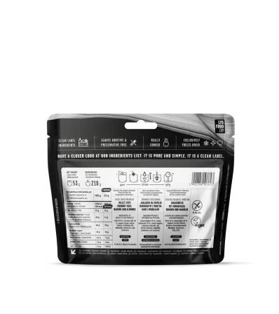 LYO Каша от просо с кокосово мляко, стафиди и бадеми 210g